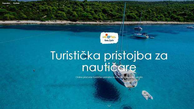 POKRENUT PORTAL ZA ONLINE PLAĆANJE TURISTIČKE PRISTOJBE U NAUTICI