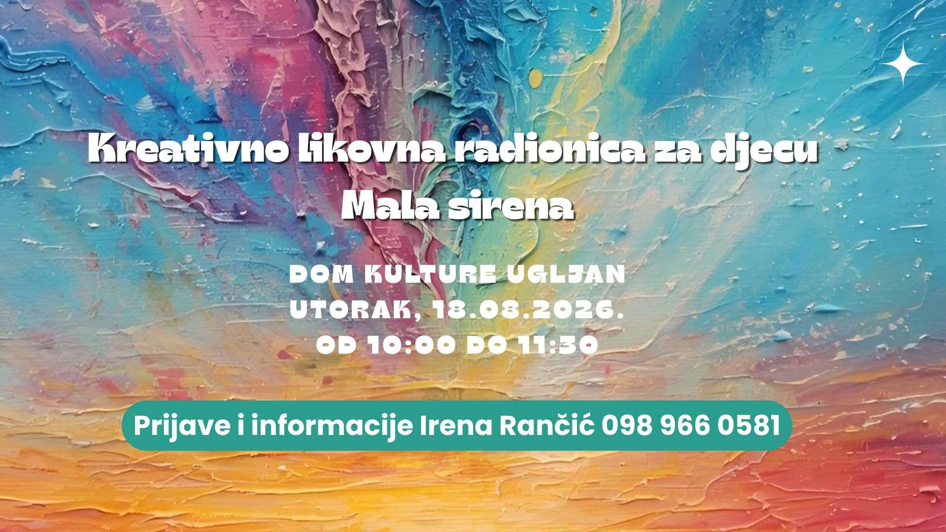 “Mala sirena - The Little Mermaid” Creative Art Workshop for Children